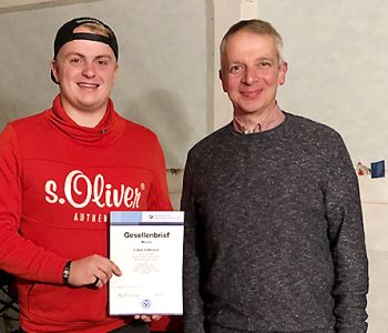 Bestandene Gesellenprüfung von Lukas Volkmann